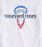 Vineyard Vines Stars & Stripes Lax Head T-Shirt - White Cap