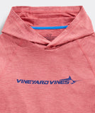 Vineyard Vines Men's Marlin Sport Long-Sleeve Harbor Performance Hoodie Tee - Lobster Reef Heather