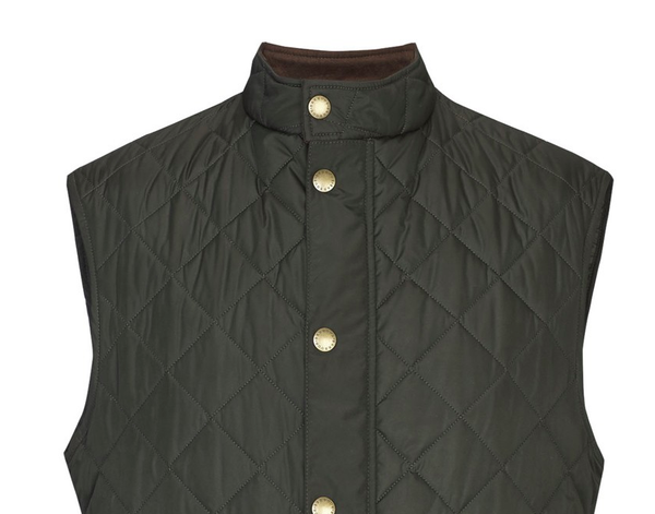 Barbour men's wax lowerdale gilet sales