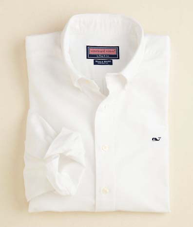 Vineyard Vines Oxford Whale Shirt - White
