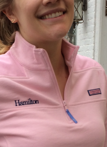 Vineyard Vines Hamilton Embroidered Women's Shep Shirt - Vineyard Navy