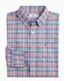 Southern Tide Men's Rollines Plaid Intercoastal Performance Sport Shirt - Pale Primrose