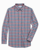 Southern Tide Men's Rollines Plaid Intercoastal Performance Sport Shirt - Pale Primrose