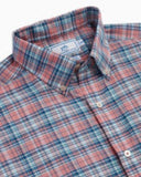 Southern Tide Men's Rollines Plaid Intercoastal Performance Sport Shirt - Pale Primrose