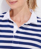 Vineyard Vines Women's Striped Rugby Popover - Set Stripe - Baltic