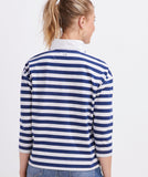 Vineyard Vines Women's Striped Rugby Popover - Set Stripe - Baltic