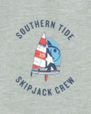 Men's Southern Tide ST USA Sailboat T-Shirt - Heather Grey