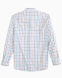 Southern Tide Men's Hartford Plaid Intercoastal Performance Sport Shirt - Sunbaked Sand