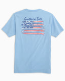 Southern Tide Women's Surfboard Flag T-Shirt - Sky Blue