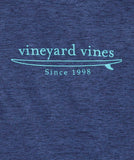 Vineyard Vines Men's Surfboard Logo Short-Sleeve Harbor Performance Tee - Vineyard Navy Heather