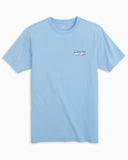 Southern Tide Women's Surfboard Flag T-Shirt - Sky Blue
