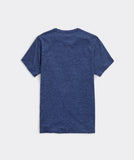 Vineyard Vines Men's Surfboard Logo Short-Sleeve Harbor Performance Tee - Vineyard Navy Heather