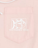 Southern Tide Women's Surfing Triptych Long Sleeve Hoodie T-Shirt - Rose Blush