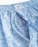 Southern Tide Tailgate, Sleep, Repeat Boxer Shorts - Sky Blue