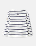 Joules Infant Harbour Jersey Top - Thin Navy Stripe