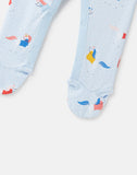 Joules Baby Razamataz Cotton Babygrow – Blue Horse