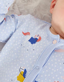 Joules Baby Razamataz Cotton Babygrow – Blue Horse
