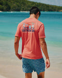Southern Tide Men's Drinkin In The USA T-shirt - Rosewood Red