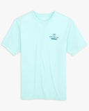 Southern Tide Men's Cerveza Sunset T-Shirt - Wake Blue