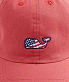 Vineyard Vines Whale Flag Baseball Hat - Jetty Red