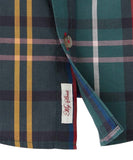 Joules Boy's Lachlan Navy Tartan Button-Up Shirt