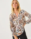 Lilly Pulitzer Elsa Silk Top - Coconut Take Meowt