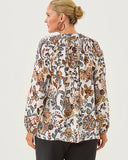 Lilly Pulitzer Elsa Silk Top - Coconut Take Meowt