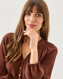 Lilly Pulitzer Elsa Silk Top - French Roast