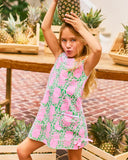 Lilly Pulitzer Girls Little Lilly Classic Shift Dress - Fauna Green Party Like A Pineapple