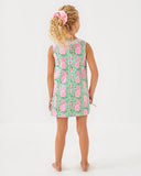 Lilly Pulitzer Girls Little Lilly Classic Shift Dress - Fauna Green Party Like A Pineapple