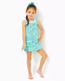 Lilly Pulitzer Girls Little Lilly Classic Shift Dress - Hydra Blue Dandy Lions