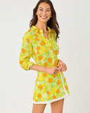 Lilly Pulitzer Sea View Button Down - Island Palm Zesty