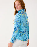 Lilly Pulitzer UPF 50+ Skipper Popover - Bellevue Blue Breakers Beach