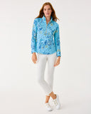 Lilly Pulitzer UPF 50+ Skipper Popover - Bellevue Blue Breakers Beach