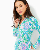 Lilly Pulitzer Women's UPF 50+ Skipper Popover - Resort White Just A Pinch