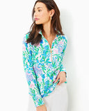 Lilly Pulitzer Women's UPF 50+ Skipper Popover - Resort White Just A Pinch