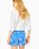 Lilly Pulitzer Women's 5" Buttercup Knit Short - Boca Blue Croc And Lock It