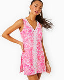 Lilly Pulitzer Women's Ronnie Romper - Peony Pink Seaside Scene