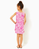 Lilly Pulitzer Girls Little Lilly Knit Shift Dress - Passion Fruit Pink Absolutely Flamazing