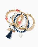 Lilly Pulitzer By the Shore Bracelet Set - Aegean Navy