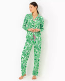 Lilly Pulitzer Women's 30.5" Pajama Knit Pant - Fiddle Leaf Green Lil Escape Plan Pjs