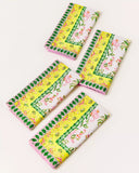 Lilly Pulitzer Women's Printed Dinner Napkin Set - Finch Yellow Tropical Oasis Engineered Napkins