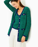 Lilly Pulitzer Women's Tannery Sweater Set - Deep Lagoon Moonlight Tweed