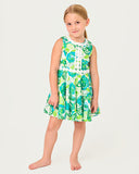 Lilly Pulitzer Girl's Idala Cotton Dress - Resort White Monarch Rose