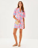 Lilly Pulitzer Women's Mialeigh Linen Dress - Resort White Lil Sun Sea Sand