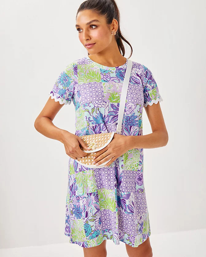 Lilly Pulitzer Women's Cody Short Sleeve Dress - Multi Juicy Story Patch