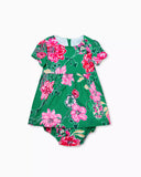 Lilly Pulitzer Girls Kelce Infant Dress - Multi Safari Sanctuary