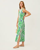 Lilly Pulitzer Marleigh Maxi Shift Dress - Putting Green Oversized Lilly Of The Valley