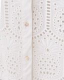 Lilly Pulitzer Women's Gracee Tunic - Resort White Pineapple Tile Eyelet