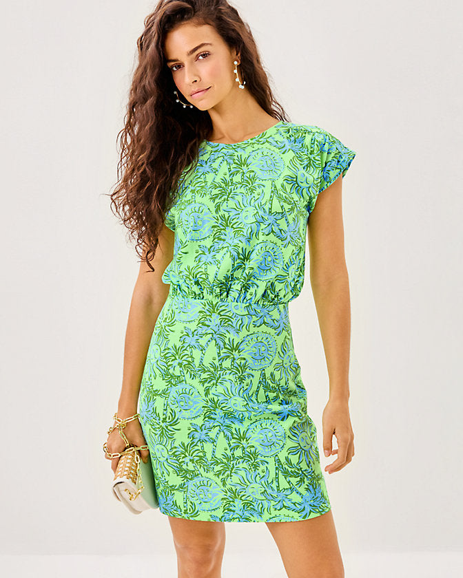 Lilly Pulitzer Melli Blouson Dress - Cool Mint Catchin Rays Lilly Pulitzer Melli Blouson Dress - Cool Mint Catchin Rays